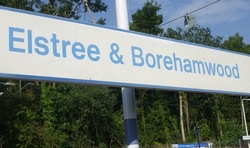 Elstree and Boreham Wood Station Sign