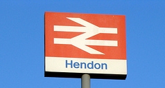 Hendon Station Sign