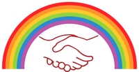 Rainbow and Hands image